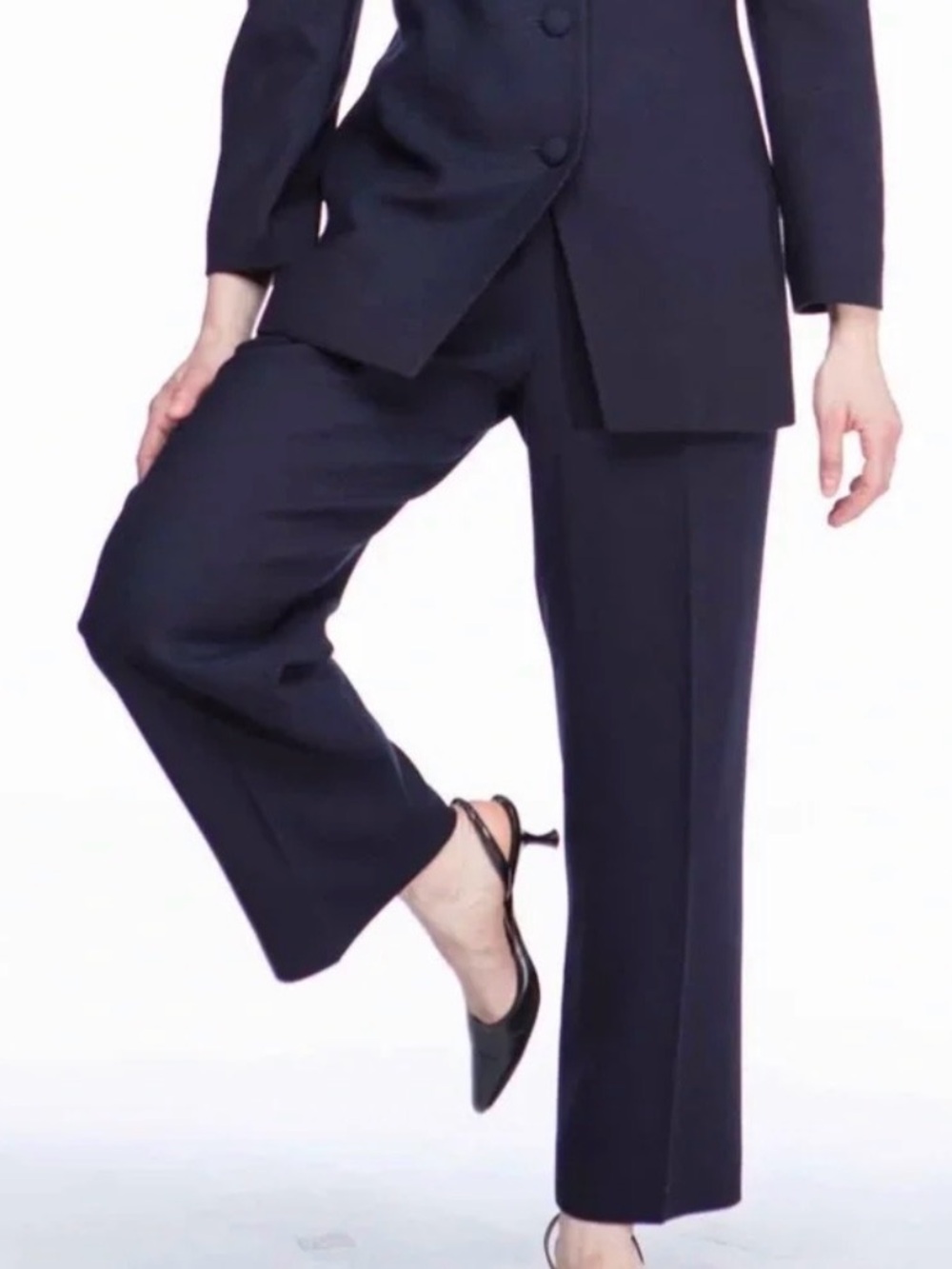 💙 Dior Uniforme Navy Straight-Leg Dress Pants